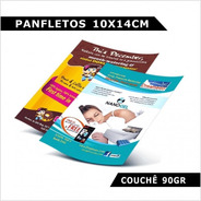 5000 Panfletos 90g Folder Flyers  10x14 Cm 4x0 Arte Grátis 