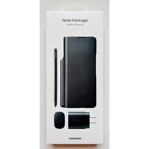 Samsung Galaxy Z Fold 3 5g Con S Pen Cargador Funda Smart Color Negro