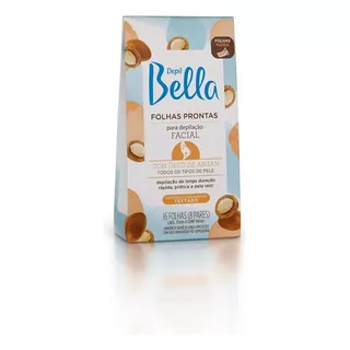 Depil Bella Folh.prontas Facial Com 8 Par.óleo De Argan