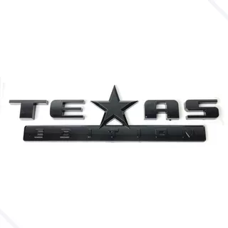 Adesivo Emblema Texas Edition Preto F250 Dodge Strada Uno
