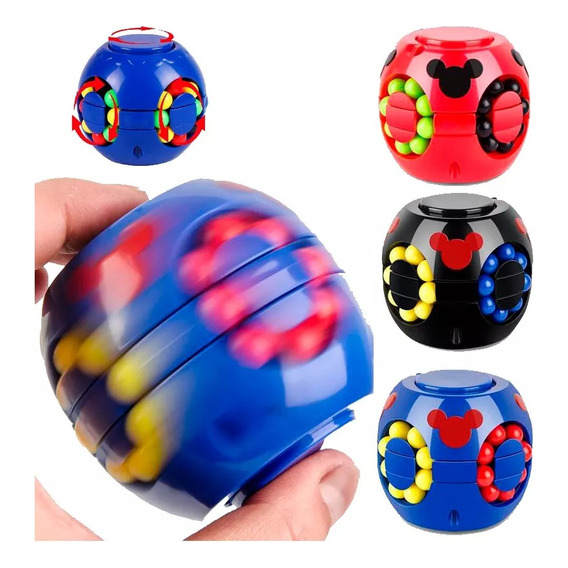 Cubo Spinner Laberinto Balin Didactico Relajante Giratorio