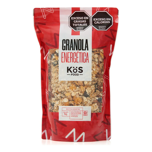 Granola Kos Energetica 1kg Avena Mani Pasas Almendras Nueces