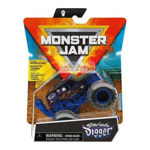 Monster Jam - Vehículo Esc 1:64 Metal Son Uva D(art.6060869) Color Son Uva Digger
