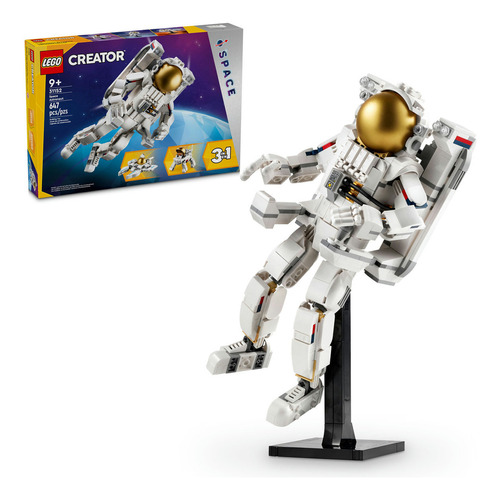 LEGO® Creator 3 en 1 Astronauta Espacial juguete de construcción convertible en una figura de un perro o en un modelo de una nave de ataque 31152