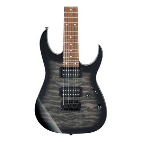 Guitarra Eléctrica Ibanez Grg7221qa-tks 7 Cuerdas Blk Burst Color Transparent black sunburst Material del diapasón Amaranto Orientación de la mano Diestro