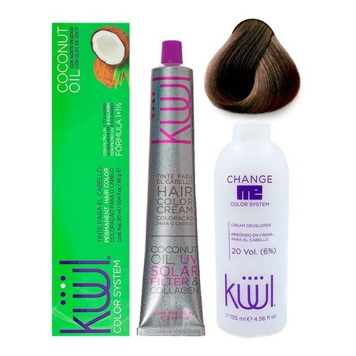 Kit Kit Kuul  Tinte tono 7.11 rubio cenizo para cabello