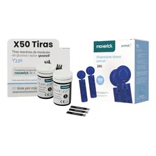 Kit De Tiras Reactivas Mas Lancetas 50 Tiras