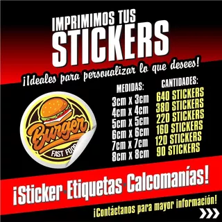 Diseño E Impresión De Sticker / Calcomanias / Etiquetas 
