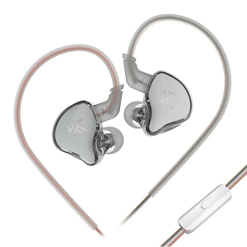 Auriculares KZ Edcx Con Microfono Gris Hifi Monitoreo Profesional 