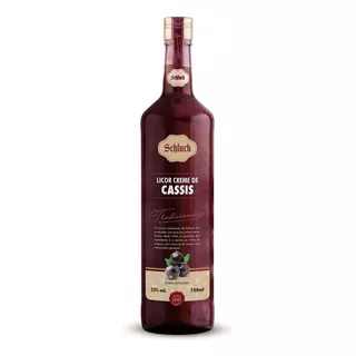 Licor Fino Premium De Creme De Cassis Schluck Garrafa 750ml