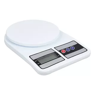 Balanza De Cocina Digital Precisión 1g Hasta 10kg Capacidad Máxima 10 Kg Color Blanco