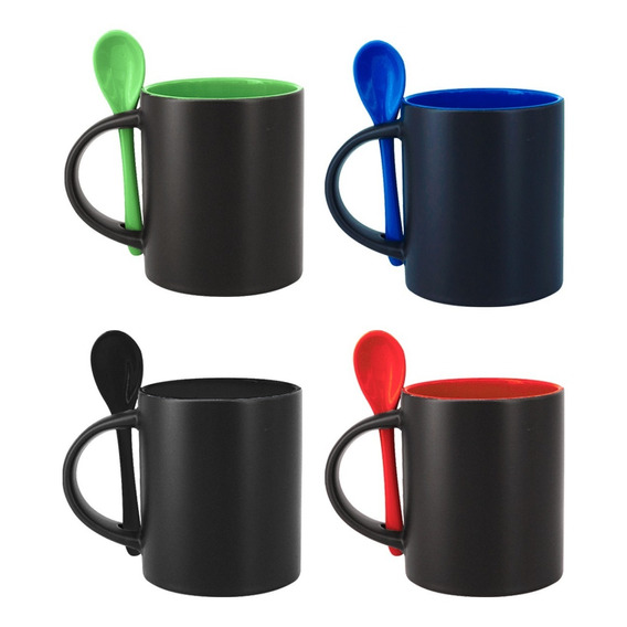 Taza Mágica Sublimación Con Cuchara 11 Oz Color | 8 Piezas