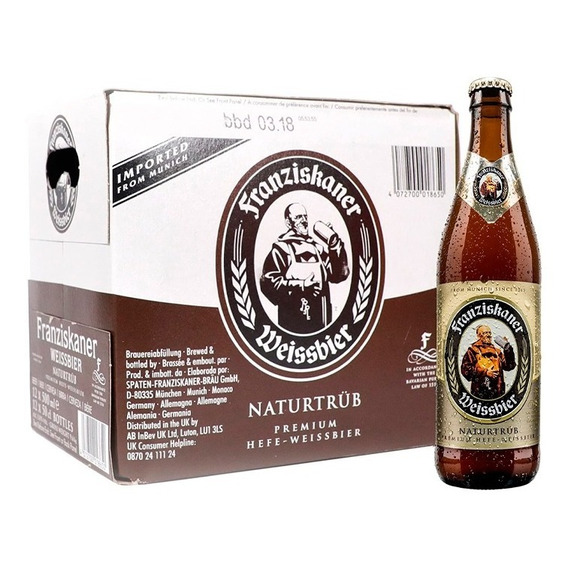 20 Pz Cerveza Franziskaner 500 Ml C/u 