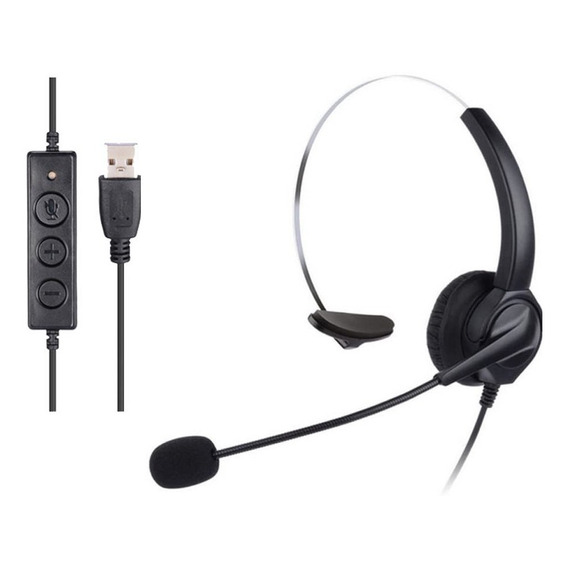 Headset Auricular Usb C/mic Pc Notebook Call Center Zoom