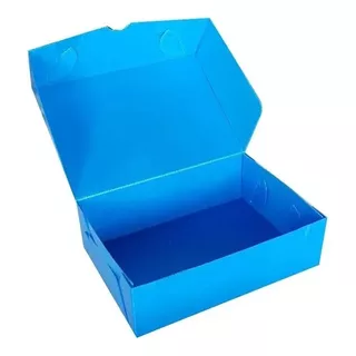Caja Archivo Plástica Azul A4 Tv 12 Cm Plana *25 Unid