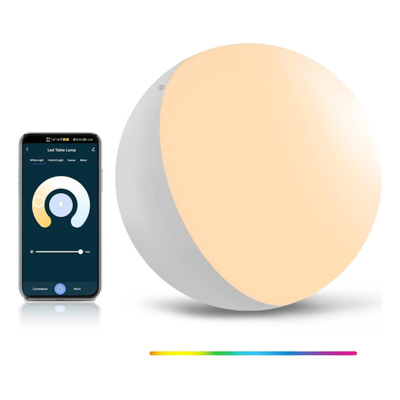 Lámpara Led Mesa Inteligente Wifi Alexa Google Táctil Nuevo