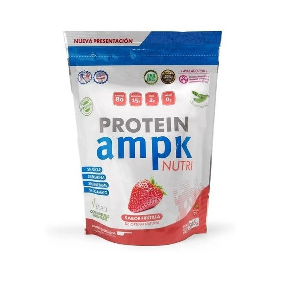 Ampk Protein Suplemento Dietario Proteina Vegana Frutilla