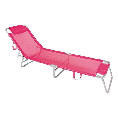 Mor 002702 reposera reclinable aluminio color rosa