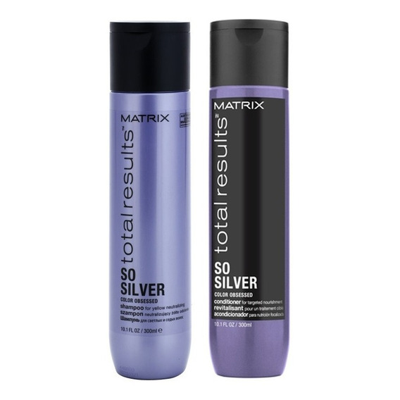 Shampoo Matizador Violeta Silver Matrix + Enjuague X300ml