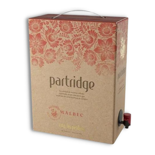 Partridge Bag In Box Vino Malbec 3000ml Viña Las Perdices