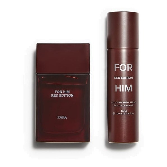 Zara For Him Red Edition Eau De Parfum + All-over Spray