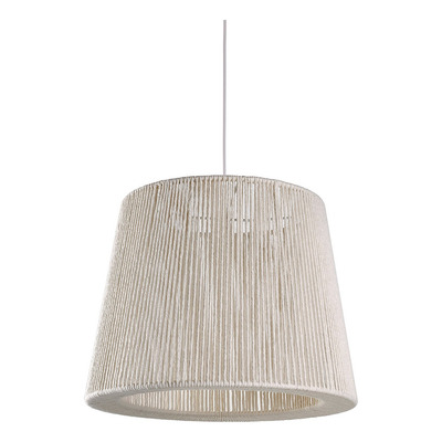 Colgante 1 Luz Hilo Natural 50cm Apto Led Moderno Luz Desing