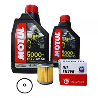 Kit Troca Óleo Tenere 250 Motul 5000 20w50 + Filtro De Oleo