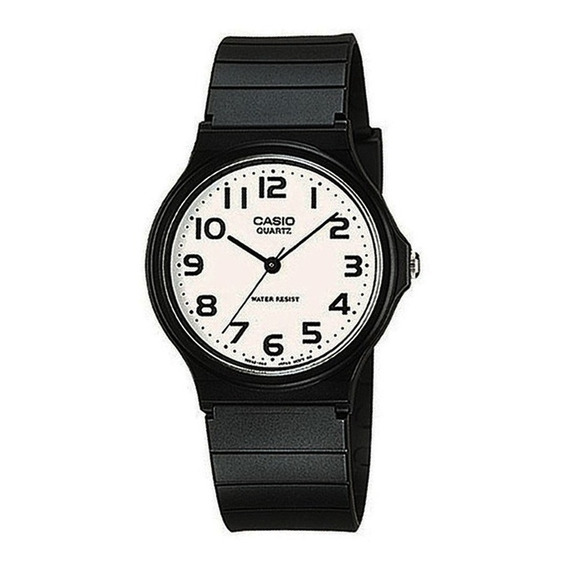 Reloj Casio Mq-24-7b2 Hombre Analógico Color de la malla Negro Color del bisel Negro Color del fondo Blanco