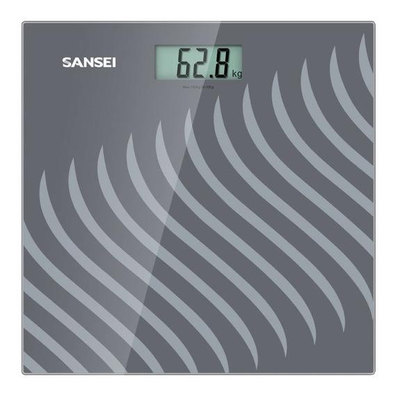 Balanza Digital Sansei Ba6010spi Vidrio Templado Max 150 Kg Color Gris