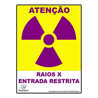 Sinalização Radiológica (contendo 5 Placas De Sinalização)