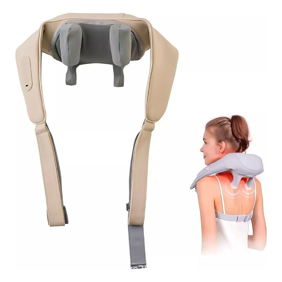 Masajeador Inalambrico Cuello Cervical Hombros Con Calor Usb