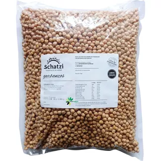 Garbanzos Orgánico Libre De Plaguicidas 3kg Schatzi 