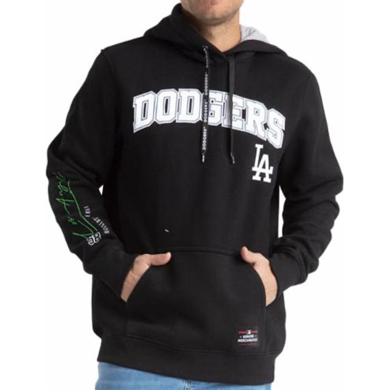 Sudadera Mlb Dodgers Con Capucha 03bk Negro Para Hombre