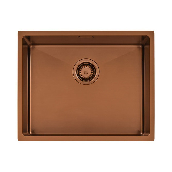 Bacha Simple Tramontina Design Acero Inoxidable 50x40cm Color Rose gold