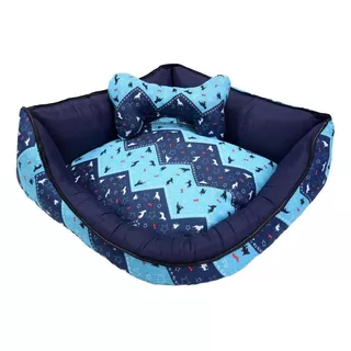 Cama Caminha Pet Cachorro E Gato Luna Pop Média Cor Turquesa