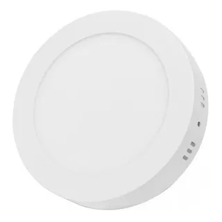 Lampara De Sobreponer Led 12w Luz Blanca , Techo Plafon 100w Color Blanco