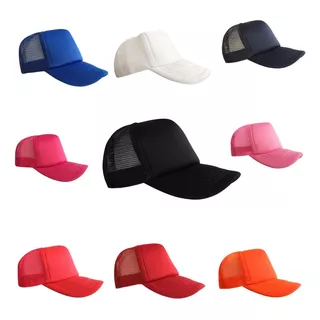 Paquete 12 Gorras Trucker Colores A Elegir Lisos O Combinado