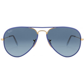 lentes ray ban aviador full color azul lentes ray ban aviador full color azul