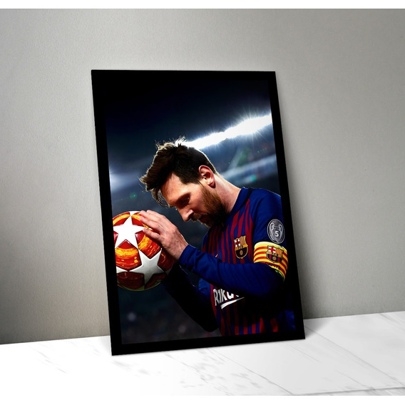 Cuadro Lionel Messi 05 Madera & Vidrio (35x47)
