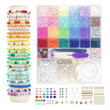 Kit Set Para Hacer Pulseras Manillas Joyeria Niñas 6540 Pzas