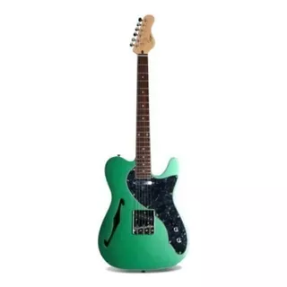 Guitarra Eléctrica Smiger S-g18 De Caoba Green Metalizado Brillante