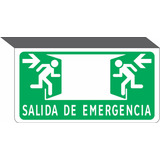 Señalamiento Salida De Emergencia (colgante) 2pza 30x15