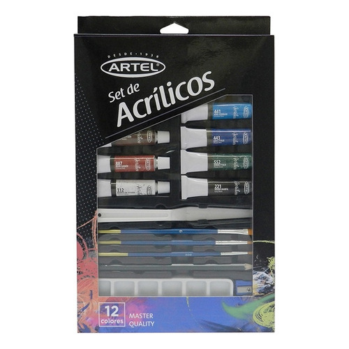 Set De Pintura Acrílica 20 Piezas Artel