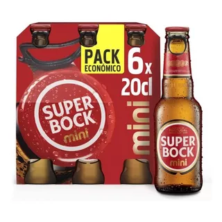 Sixpack Cerveja Importada Portuguesa Super Bock 250ml