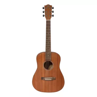 Guitarra Acústica Bamboo Baby Mahogany Tamaño Viaje + Funda Color Marrón Material Del Diapasón Nogal Orientación De La Mano Diestro