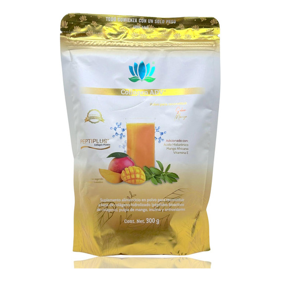 Colágeno Hidrolizado Mango 300 G Collagen Adv Pure Health.