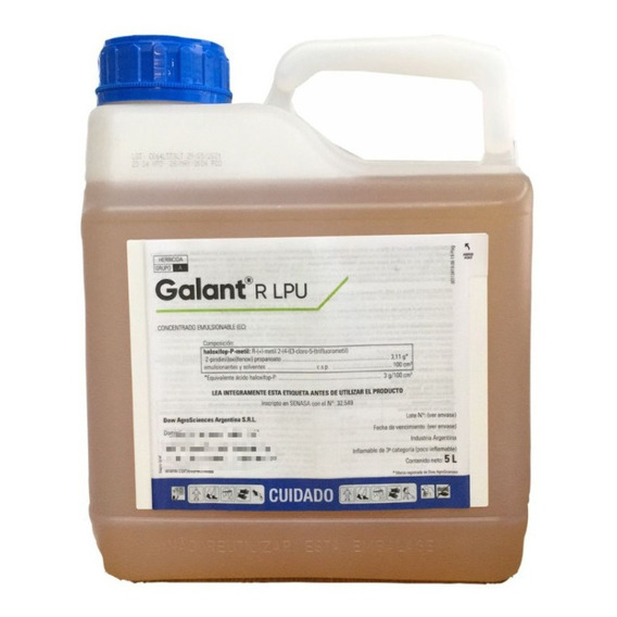 Galant Lpu 5lt Haloxifop 3,11% Malezas Herbicida Graminicida