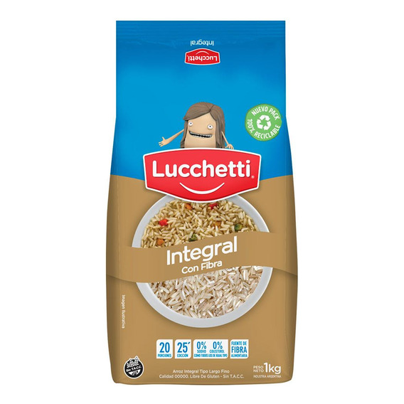 Lucchetti Arroz Integral X 1kg