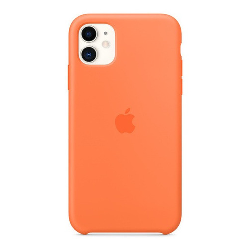 Funda con carga inalámbrica Apple Silicone case vitamin c con diseño liso para Apple iPhone iPhone 11 por 1 unidad