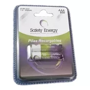 2 Pilas Aaa Recargable Safety Energy 1.2v Baja Autodescarga